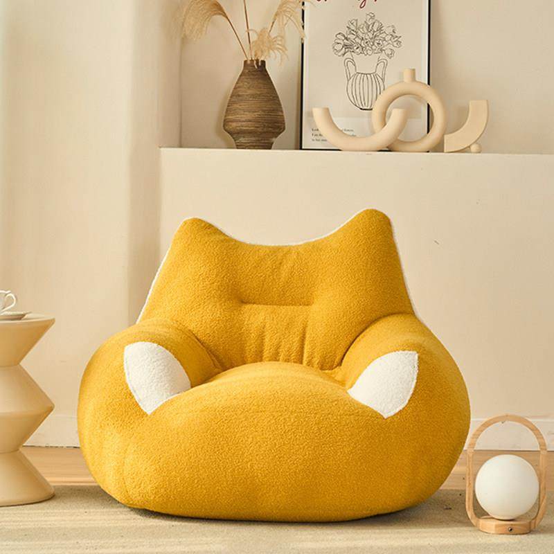 懒人沙发榻榻米可躺可睡猫耳豆袋单人位客厅卧室阳台休闲 椅儿童,淘宝优惠券,粉丝福利购,淘宝优惠卷