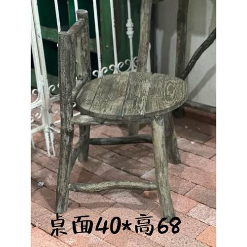 实木乡村复古做旧长方桌子原木餐桌咖啡桌咖啡桌落地摆件室外室内 - 图2