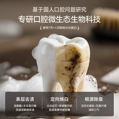 牙冠军去烟渍美白牙膏