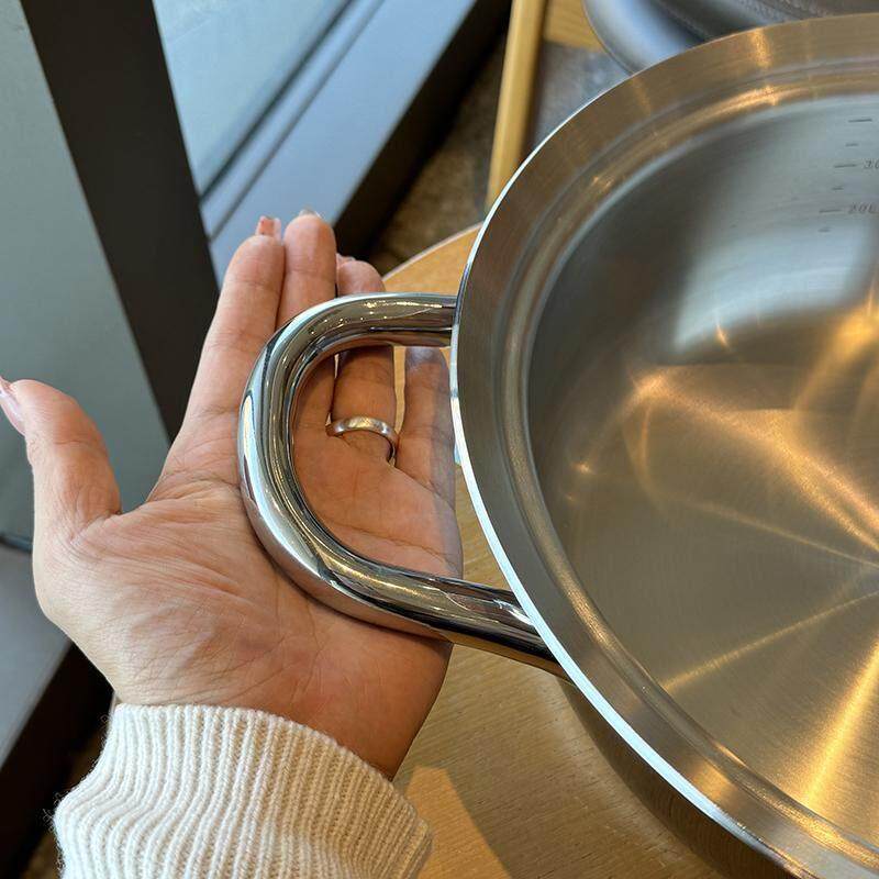 太太厚实瞭！18/10不锈钢家用炒菜汤锅火锅电磁炉燃气通用26-30cm,淘宝优惠券,粉丝福利购,淘宝优惠卷