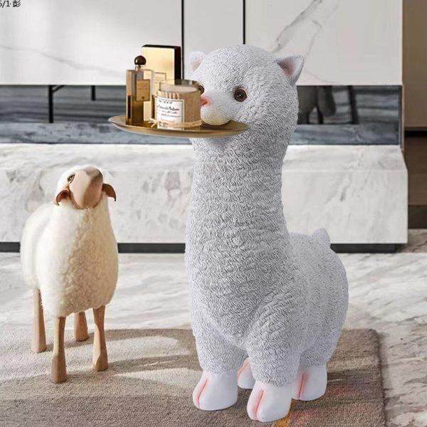 礼物电视柜摆件客厅创意动物装饰品驼新凳子网红落地收纳羊居乔迁,淘宝优惠券,粉丝福利购,淘宝优惠卷