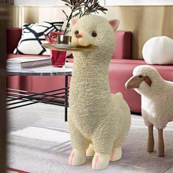礼物电视柜摆件客厅创意动物装饰品驼新凳子网红落地收纳羊居乔迁,淘宝优惠券,粉丝福利购,淘宝优惠卷