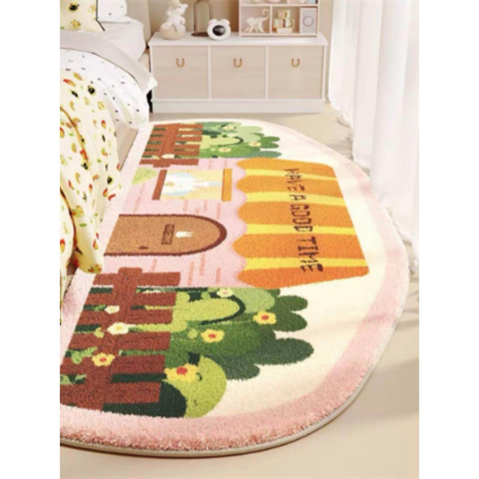 仿羊绒线条小狗床边地毯简约客厅卧室毯子床尾地垫飘窗家用地毯,淘宝优惠券,粉丝福利购,淘宝优惠卷