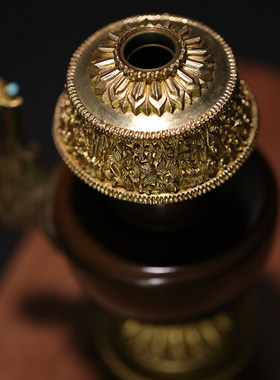 净水瓶奔巴甘露瓶贲巴壶灌顶撒净密宗传统用品法器孔雀顶摆件