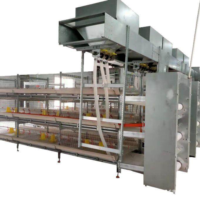 蛋鸡笼鸡笼热镀锌三层四层叠式白绿食槽可选养殖自动化鸡舍,淘宝优惠券,粉丝福利购,淘宝优惠卷