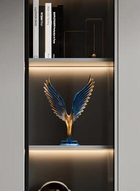 大鹏展翅现代轻奢高档摆件客厅电视柜家居装饰品创意飞鹰小工艺品