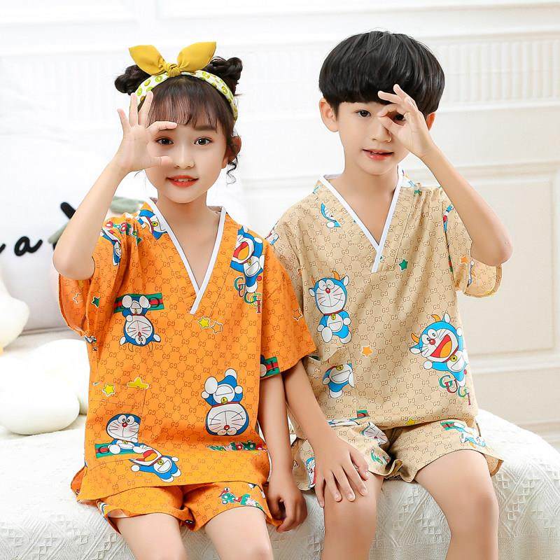 儿童汗蒸服宝宝浴服男童女童卡通可爱大童小童桑拿洗浴孩子睡衣,淘宝优惠券,粉丝福利购,淘宝优惠卷