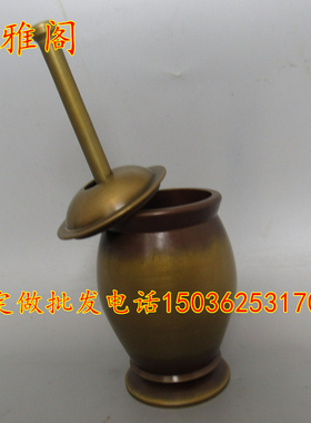 纯铜捣药罐摆件研磨诊所药店用品