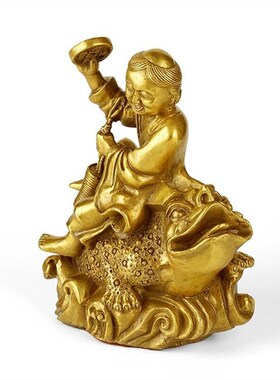 纯铜刘海戏金蟾摆件客r厅家居桌面装饰品金蟾礼品中式工艺品