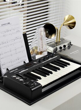 音乐主题装饰摆件道具黑胶唱片乐谱摆件样板房P书架书桌组合装饰