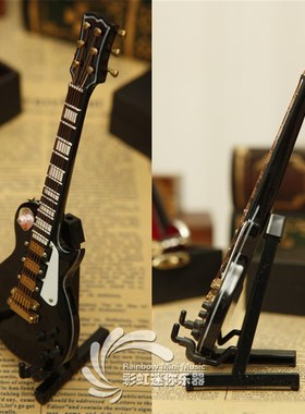 迷你电吉他模型生日礼物迷你乐器模型书房摆件送男女朋友老师礼品