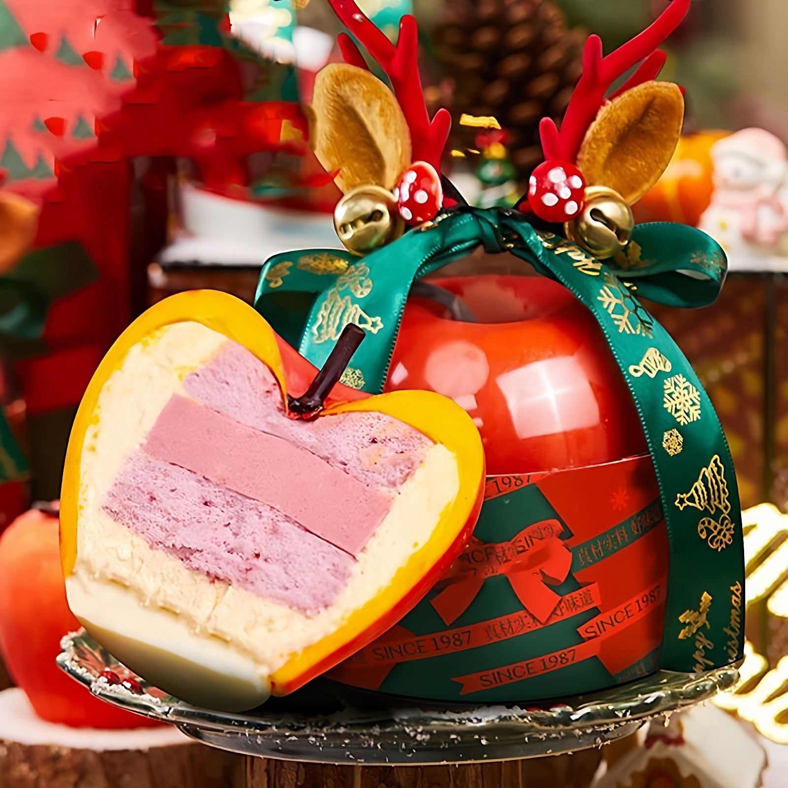 巧师傅苹安果奶酪慕斯苹果蛋糕送礼物甜品网红圣诞平安果零食顺丰 - 图1