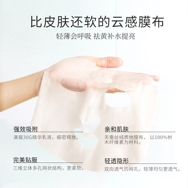琪钰活泉补水面膜贴片正品海藻糖补水保湿面膜补水去黄气暗沉护肤