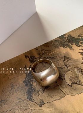 日韩风冷淡极简镀银超闪