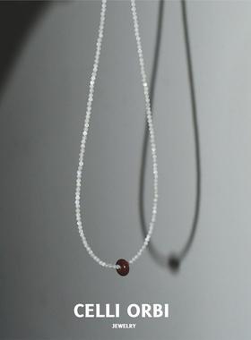 天然贝母串珠项链项链复