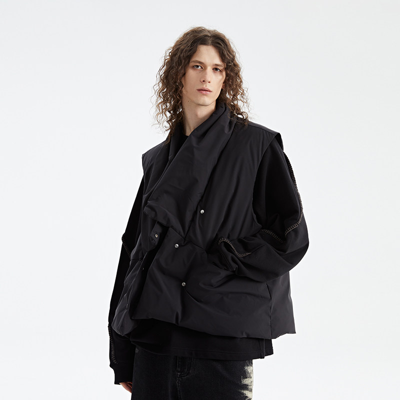 OE复合三防羽绒马甲冬季加厚白鸭绒解构拼接背心 Organic Emotion,淘宝优惠券,粉丝福利购,淘宝优惠卷