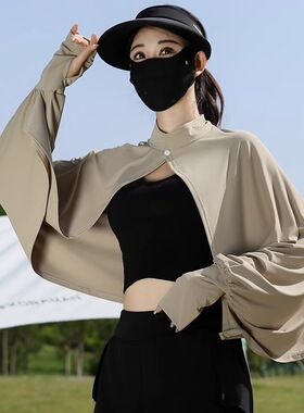 防晒披肩女夏季骑车开车防紫外线