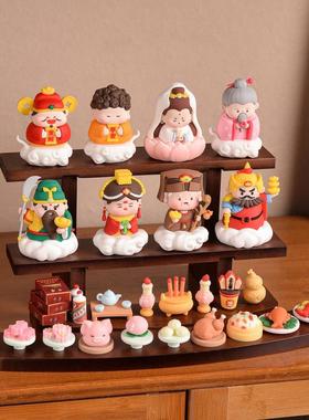 各路神仙财神爷摆件玄关客厅酒柜装饰品店铺开业新房乔迁礼品手办