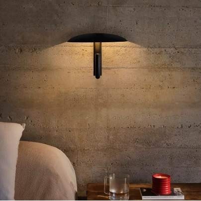 意式极简床头卧室壁灯客厅餐厅过道蘑菇伞形壁灯设计师可旋转灯具,淘宝优惠券,粉丝福利购,淘宝优惠卷