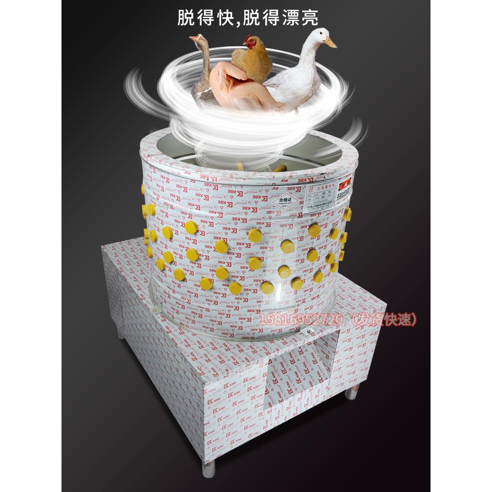 60型65型三鸟脱毛机涡轮型齿轮鸡鸭鹅商用家禽脱毛机除毛杀鸡打毛 - 图0