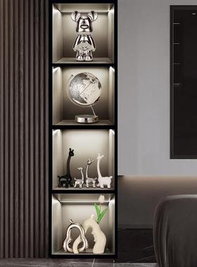 家居电摆大气ltao1002件轻奢装饰品酒柜客套装玻璃柜视餐边厅软装