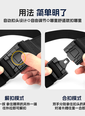 户外工装迷彩装甲款合金腰带