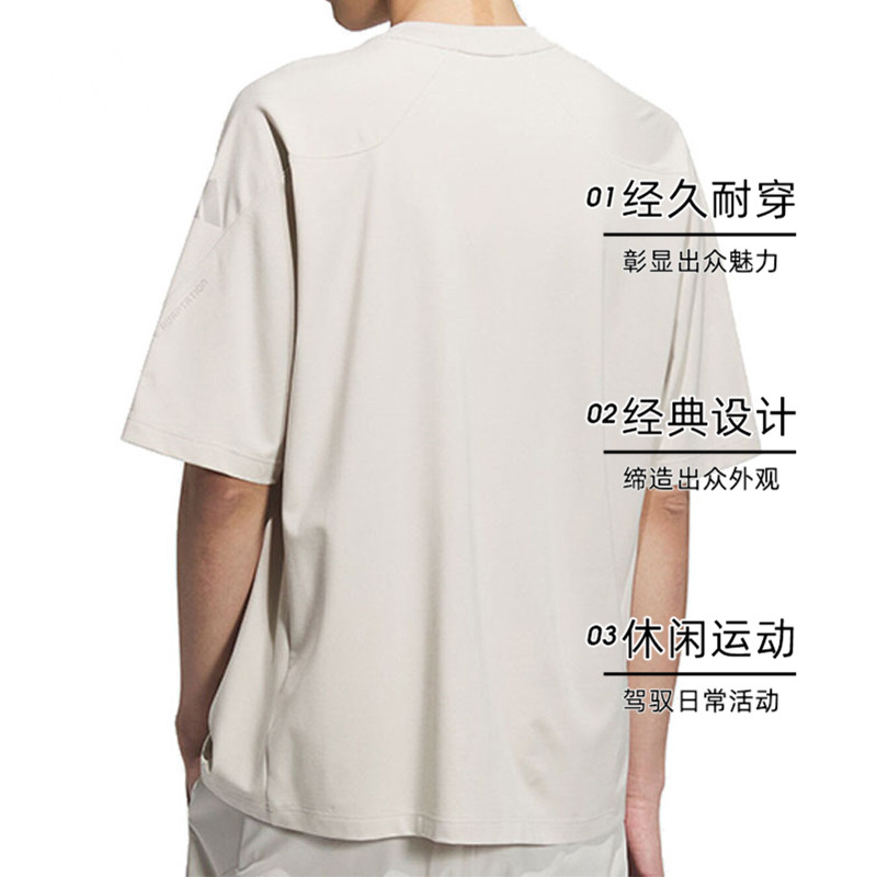 【自营】adidas阿迪达斯男子TH TEE针织运动短T恤JZ8433短袖 - 图0