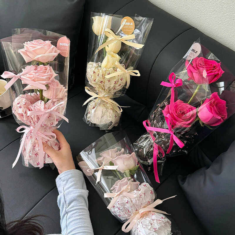 精致简约小花束成品仿真花送女朋友闺蜜生日礼物520花束见面花束