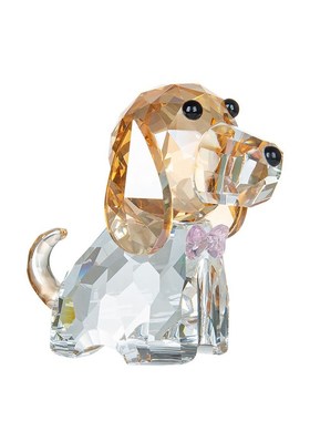 水晶小狗摆件 客厅家居办公室装饰品十二生肖朋友情人节生日礼物
