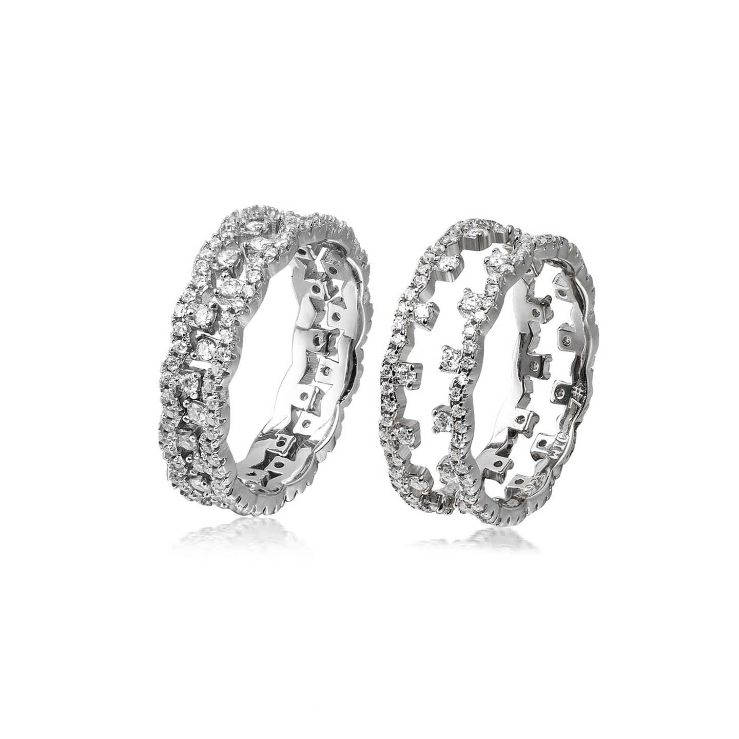 S925 silver moissanite ring birthday gift