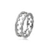 S925 silver moissanite ring birthday gift