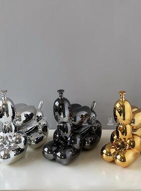 现代简雕约意气球创狗UDB公仔样板房客厅儿童酒柜桌面小塑房装饰