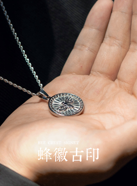 圆牌项链男潮流配饰项链