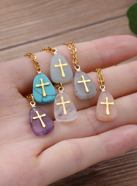 天然绿松石项链女2024新款