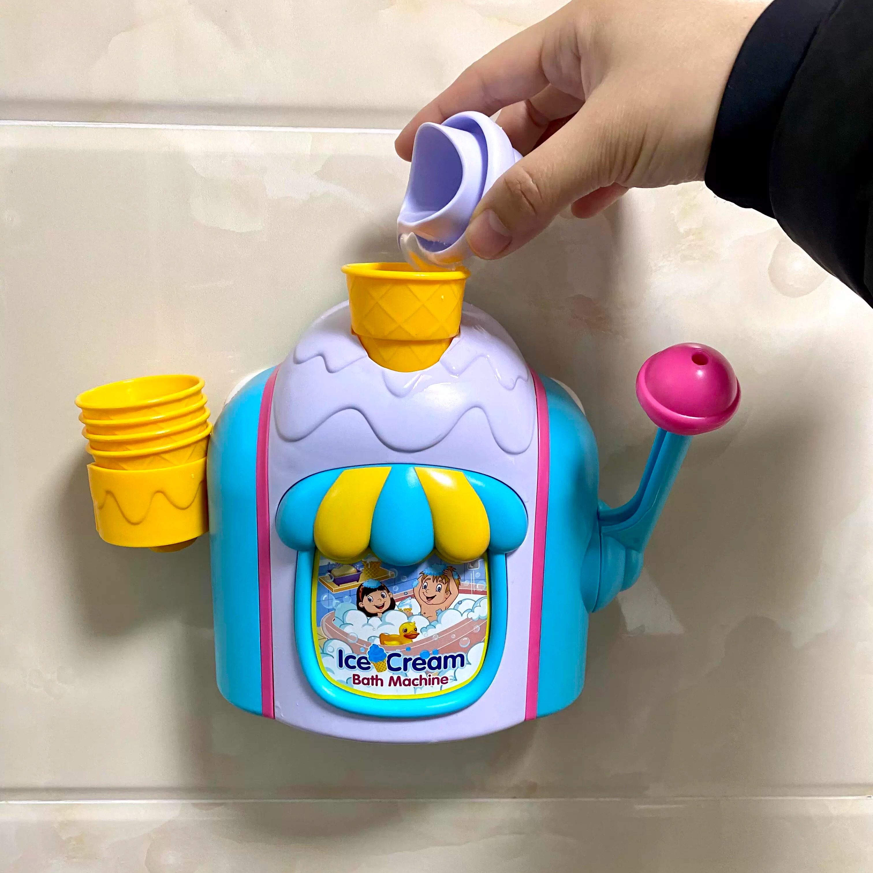 冰淇淋泡泡机洗手液按压起泡机仿真冰淇淋泡泡制造机洗澡互动玩具,淘宝优惠券,粉丝福利购,淘宝优惠卷