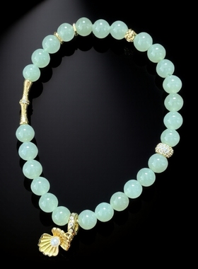 天然高级感精品和田玉S925银设计款手链轻奢简约时尚国风中式系列