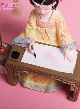 古装汉服女孩小摆件宫廷古风娃娃少女心卧室装饰品送女友生日礼物