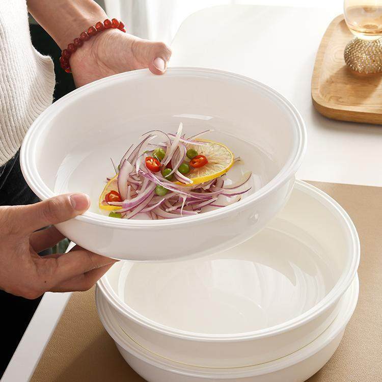 防烫护边骨瓷深菜盘家用大号汤盘酸菜鱼毛血旺耐高温陶瓷汤盆加深,淘宝优惠券,粉丝福利购,淘宝优惠卷