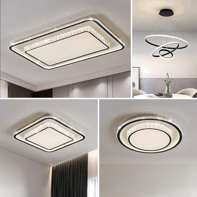 2025新款客厅灯简约大气水晶吸顶灯现代吸顶灯轻奢吊灯具全屋套餐,淘宝优惠券,粉丝福利购,淘宝优惠卷