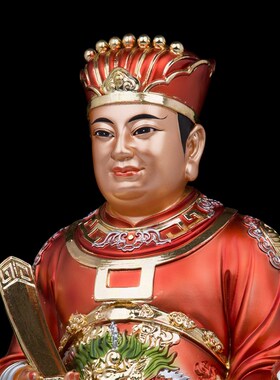 新款司命灶君灶王爷神像 灶神树脂家居供M奉人物工艺品厨房摆件