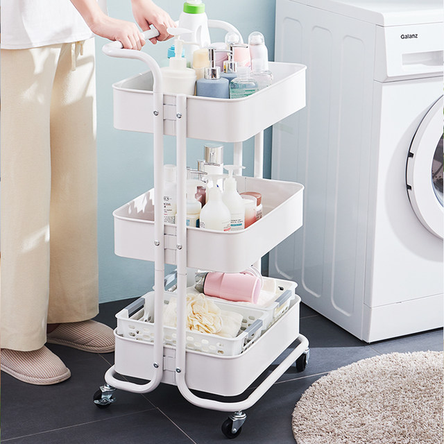Floor-standing multi-layer cart storage rack kitchen x mobile baby products newborn storage rack snack storage