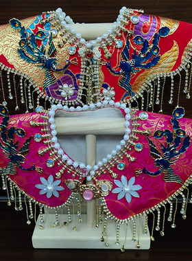 黑妈妈披肩手工仙家风黑老太披风斗篷泰山奶奶披肩纯手工制作16寸