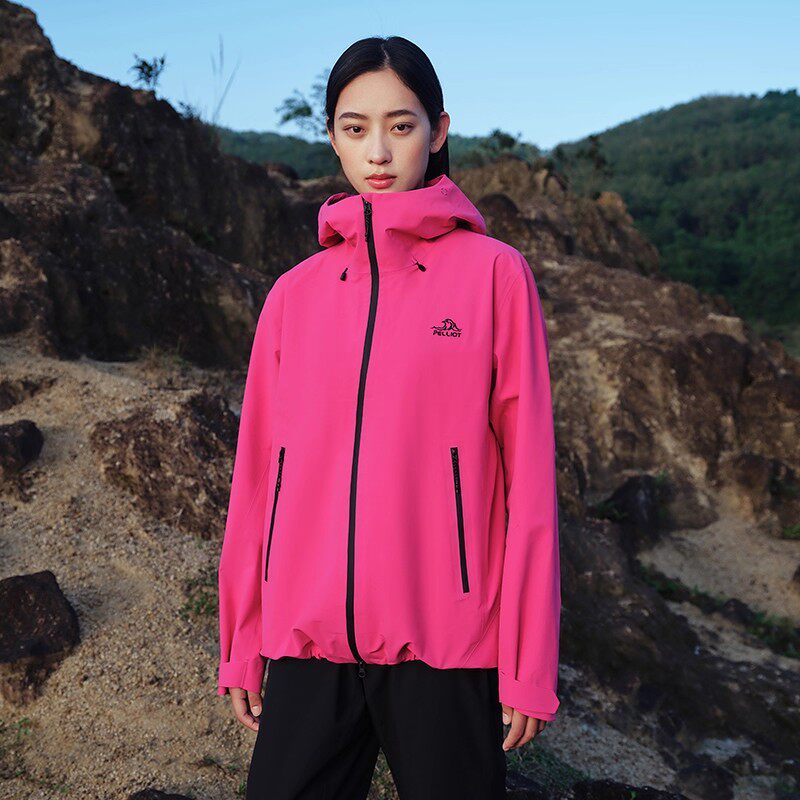 【新色岩壳】伯希和冲锋衣25玫红硬壳春夏夹克户外登山服女士外套
