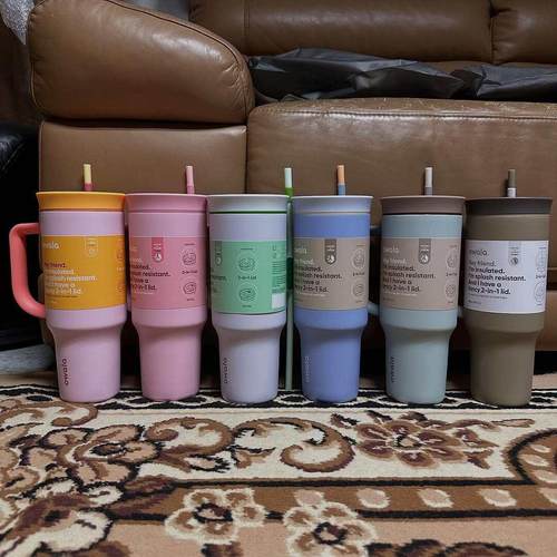 Owala Tumbler 40OZ 304不锈钢保温杯运动杯吸管杯保冷大容量水杯 - 图2