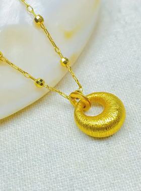 铜合金项链星光链平安扣时尚百搭