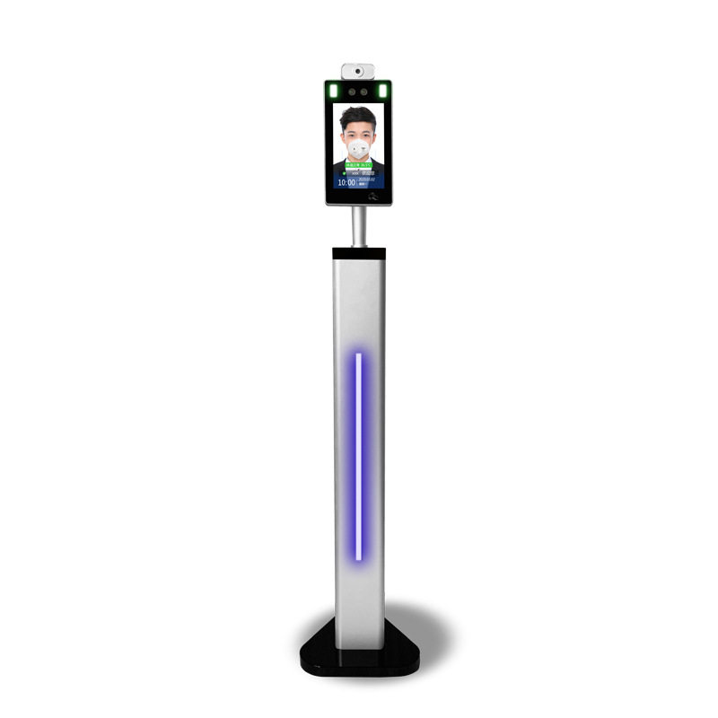 Customized face recognition thermometer visitor machine thermometer access control machine punch card machine attendance access control card swipe all-in-one machine