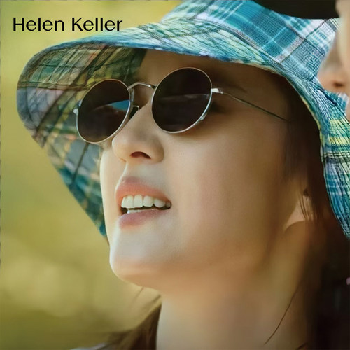 海伦凯勒玫瑰的故事刘亦菲黄亦玫同款老钱风墨镜女近视偏光太阳镜 - 图1