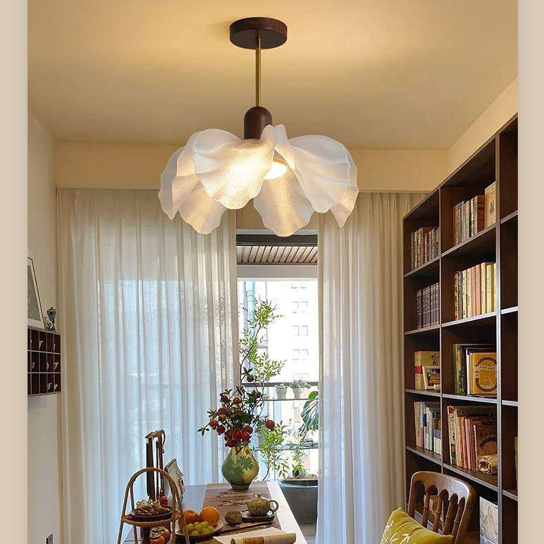 法式中古风花朵吊灯复古设计高级感客厅餐厅书房卧室花瓣房间灯,淘宝优惠券,粉丝福利购,淘宝优惠卷