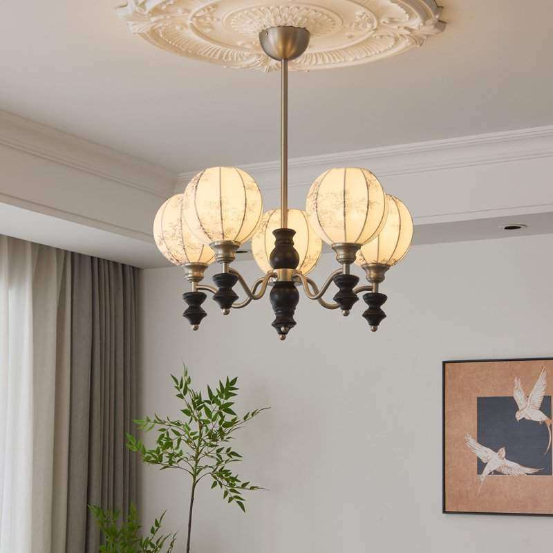 新中式布艺灯罩餐厅吸顶灯别墅客厅复式楼公寓民宿东南亚布艺吊灯,淘宝优惠券,粉丝福利购,淘宝优惠卷