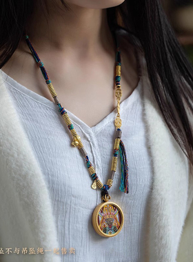 藏式文玩吊坠绳纯手工编织项坠绳